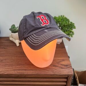 Brand 1947 Boston Red Sox distressed navy cap with red Boston Logo.